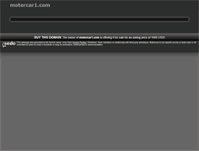 Tablet Screenshot of motorcar1.com